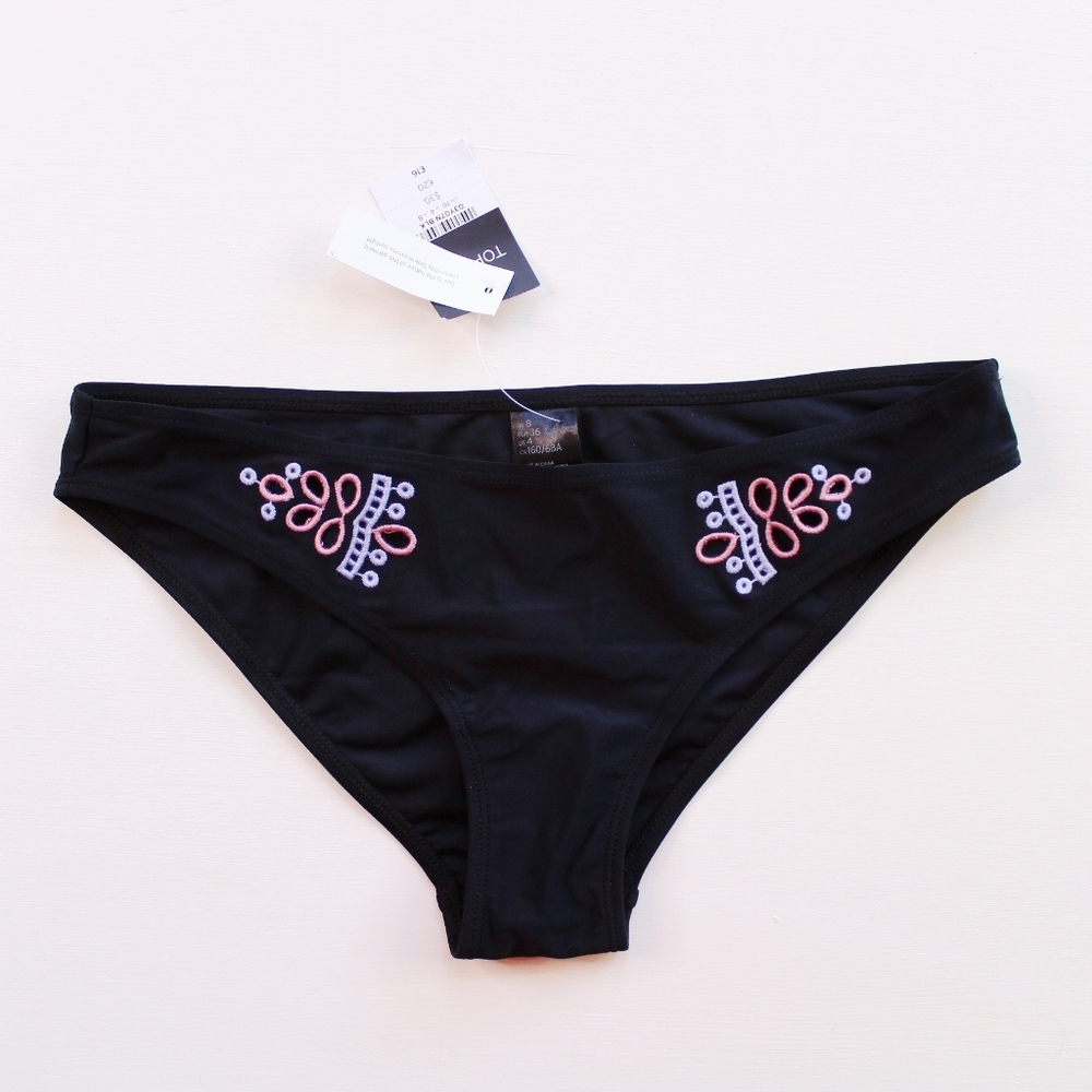 Topshop Eyelet Bikini Swimsuit Bottoms